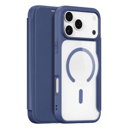 Etui Dux Ducis Skin X Pro na iPhone 17 Pro Max z portfelem, kompatybilne z MagSafe - niebieskie