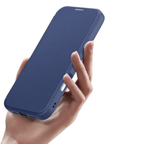 Etui Dux Ducis Skin X Pro na iPhone 17 Pro z portfelem, kompatybilne z MagSafe - niebieskie