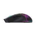 Mysz bezprzewodowa Wozinsky WMGB-3200 gamingowa optyczna z wbudowanym akumulatorem 3200 DPI z oświetleniem RGB - czarna