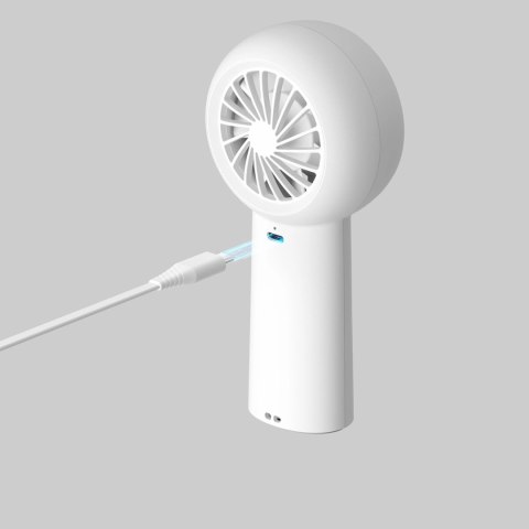 Mini dmuchawa Jisulife Handheld Fan Life5 Plus 4000 mAh przenośny wiatraczek wentylator USB - biały