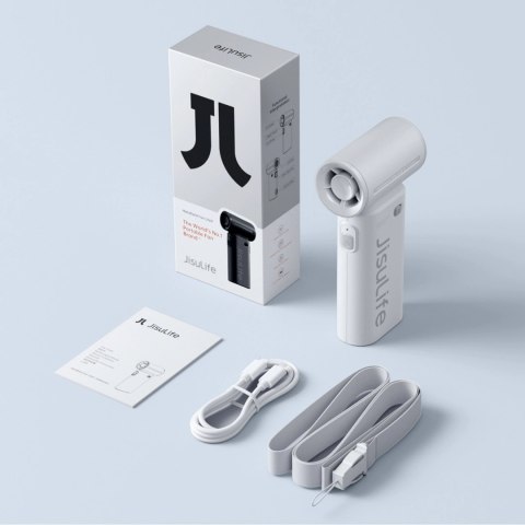 Mini dmuchawa Jisulife Handheld Fan Life9 5000mAh przenośny wiatraczek wentylator USB - szary
