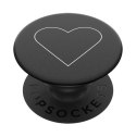 Uchwyt Popsockets 2 White Heart Black i podstawka do telefonu