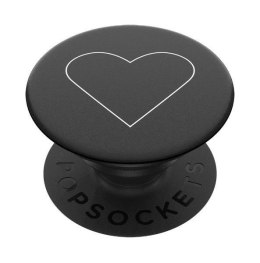 Uchwyt Popsockets 2 White Heart Black i podstawka do telefonu