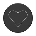 Uchwyt Popsockets 2 White Heart Black i podstawka do telefonu