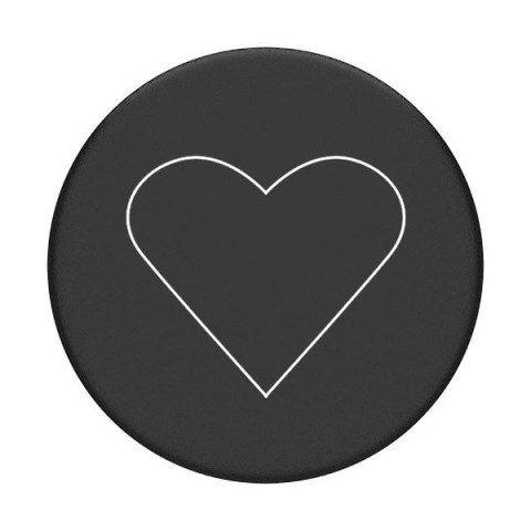Uchwyt Popsockets 2 White Heart Black i podstawka do telefonu