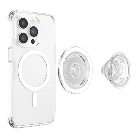 Uchwyt Popsockets PopGrip MagSafe 2 i podstawka do telefonu - przezroczysty