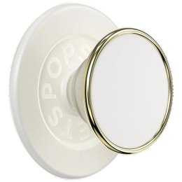 Uchwyt Popsockets Round Luxe Coconut Creme Enamel MagSafe i podstawka na telefonu
