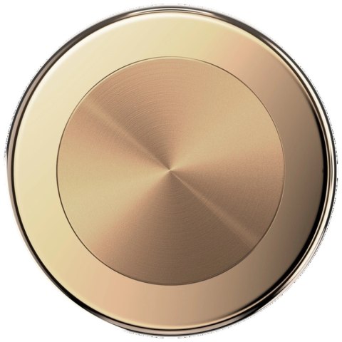 Uchwyt Popsockets Round Radial Gold Aluminum MagSafe i podstawka do telefonu