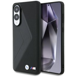 Etui BMW Leather Oversized Stripes MagSafe na Samsung Galaxy S25 Edge - czarne