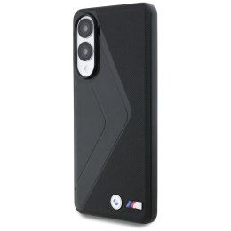 Etui BMW Leather Oversized Stripes MagSafe na Samsung Galaxy S25 Edge - czarne