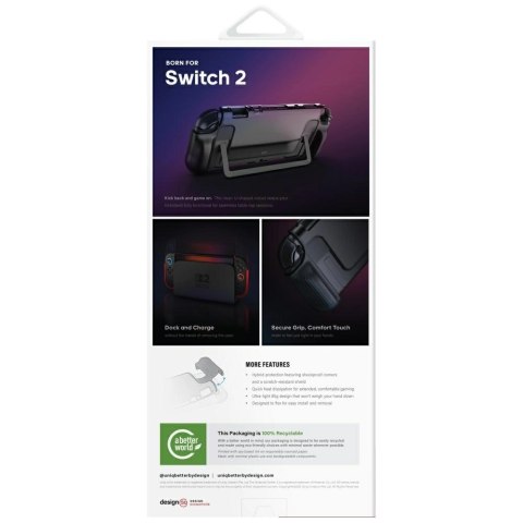 Etui UNIQ Hybrid Bytearmor do Nintendo Switch 2 - czarne