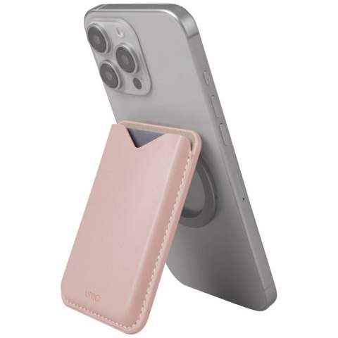 Magnetyczny portfel UNIQ Lyden Evo na telefon - różowy