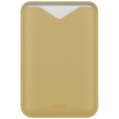 Magnetyczny portfel UNIQ Lyden Evo na telefon - żółty