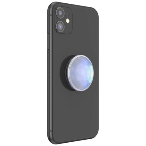 Uchwyt i podstawka do telefonu Popsockets Luxe Iridescent Dichroic - biały