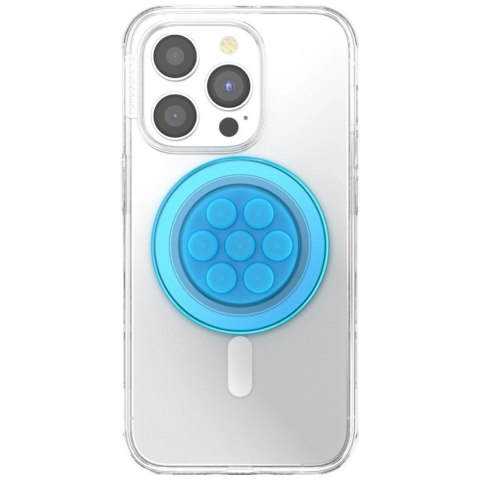 Uchwyt i podstawka do telefonu Popsockets Translucent FG-Popper MagSafe - niebieski