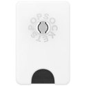 Uchwyt i podstawka do telefonu z portfelem Popsockets PopWallet+ PopGrip PW+ MS G2 MagSafe biało-przezroczysty