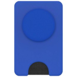 Uchwyt i podstawka do telefonu z portfelem Popsockets PopWallet+ PopGrip PW+ MS MagSafe - niebieski