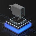 Ładowarka sieciowa Cuktech CUKAD653EUGR 65W GaN 2 x USB-C 1 x USB-A - szara