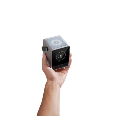 Powerbank Cuktech 300W 40000mAh z ładowaniem bezprzewodowym 2x USB-C + 2x USB-A - czarny