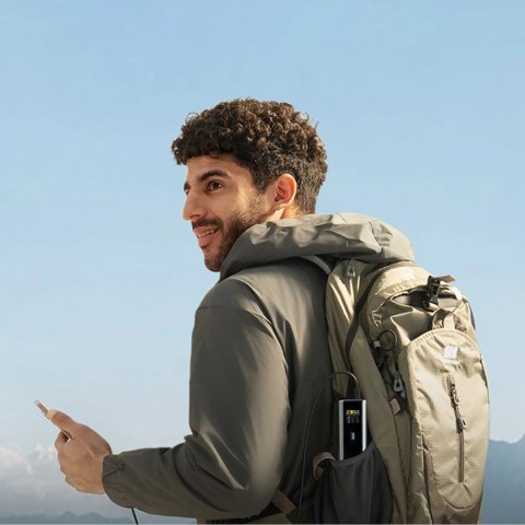 Powerbank Cuktech CKPB200UGLGR 210W 20000mAh 2 x USB-C 1 x USB-A - szary