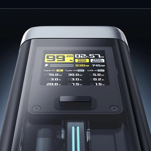 Powerbank Cuktech CUK00P23GLBK 210W 25000mAh Power Bank 2 x USB-C 1 x USB-A - czarny