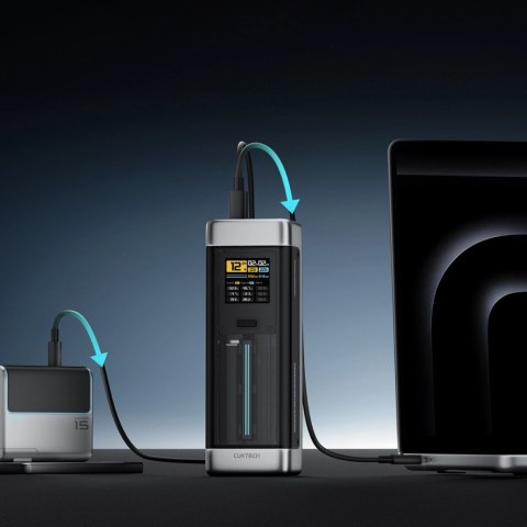 Powerbank Cuktech CUK00P23GLBK 210W 25000mAh Power Bank 2 x USB-C 1 x USB-A - czarny