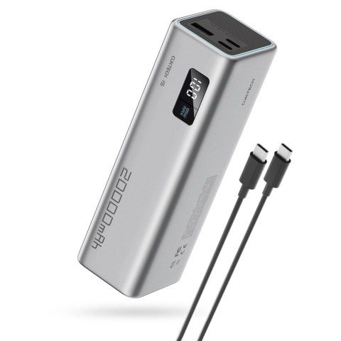Powerbank Cuktech CUKP200XGLGR 100W 20000mAh 2 x USB-C 1 x USB-A - szary