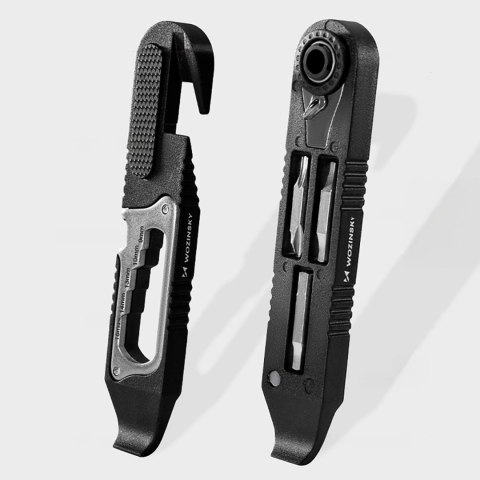 Zestaw kluczy Wozinsky WZK-L2 14w1 narzędzia rowerowe multitool imbusy łyżki do opon - czarny
