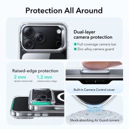Etui ESR Classic Hybrid Kickstand MagSafe na iPhone 17 Pro Max - przezroczyste