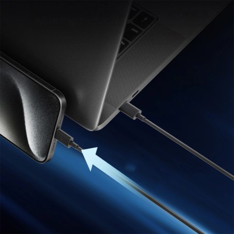 Kabel Cuktech CKCTC615NCBK USB-C 6A 240W 1,5m - czarny