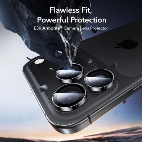 Osłona aparatu ESR Armorite na iPhone 14 Pro / Pro Max / 15 Pro / Pro Max / 16 Pro / Pro Max / 17 Pro / Pro Max - czarna