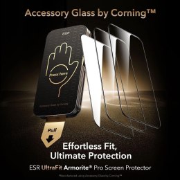 Szkło hartowane ESR UltraFit Armorite Pro na iPhone 17 Pro Max - przezroczyste