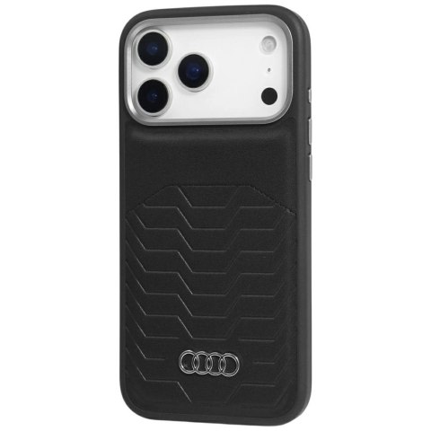 Etui Audi GT Synthetic Leather MagSafe do iPhone 17 Pro Max - czarne