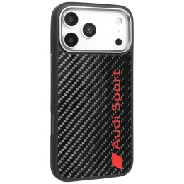 Etui Audi R8 Carbon Fiber MagSafe do iPhone 17 Pro Max - czarne