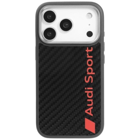 Etui Audi R8 Carbon Fiber MagSafe do iPhone 17 Pro - czarne