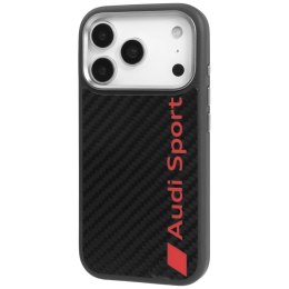 Etui Audi R8 Carbon Fiber MagSafe do iPhone 17 Pro - czarne