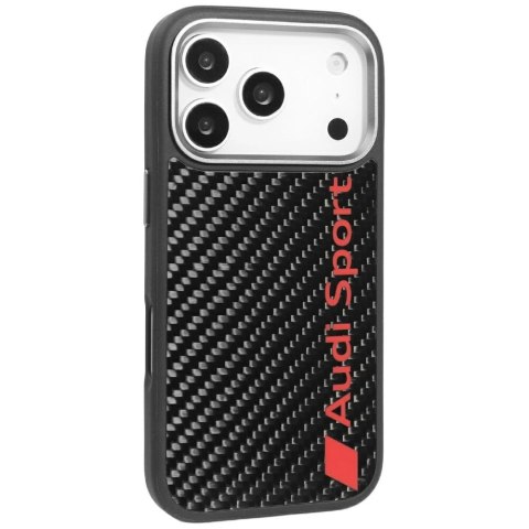 Etui Audi R8 Carbon Fiber MagSafe do iPhone 17 Pro - czarne