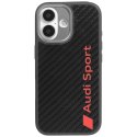 Etui Audi R8 Carbon Fiber MagSafe do iPhone 17 - czarne