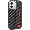 Etui Audi R8 Carbon Fiber MagSafe do iPhone 17 - czarne