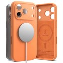 Etui Ringke Silicone Magnetic MagSafe na iPhone 17 Pro Max - pomarańczowe