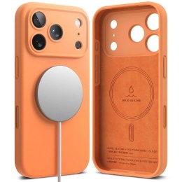 Etui Ringke Silicone Magnetic MagSafe na iPhone 17 Pro Max - pomarańczowe