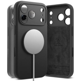 Etui Ringke Silicone Magnetic MagSafe na iPhone 17 Pro - czarne