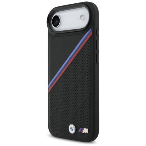 Etui BMW M Tricolor Metal Logo MagSafe do iPhone 17 Air - czarne