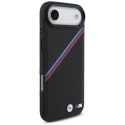 Etui BMW M Tricolor Metal Logo MagSafe do iPhone 17 Air - czarne