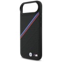 Etui BMW M Tricolor Metal Logo MagSafe do iPhone 17 Air - czarne
