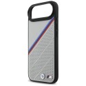Etui BMW M Tricolor Metal Logo MagSafe do iPhone 17 Air - szare