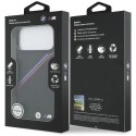 Etui BMW M Tricolor Metal Logo MagSafe do iPhone 17 Pro Max - czarne