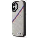 Etui BMW M Tricolor Metal Logo MagSafe do iPhone 17 - szare