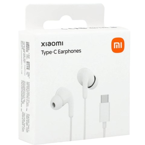 Słuchawki przewodowe Xiaomi BHR8931GL dokanałowe USB-C z pilotem - białe