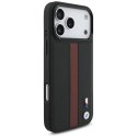 Etui BMW M Perforated Stripe Logo MagSafe na iPhone 17 Pro Max - czerwone